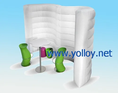 Pagaidu sadalīšanās viļņu forma piepūšamā sienā