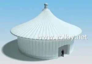 Baltā piepūšamā pagoda telts svinībām