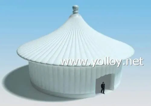 Baltā piepūšamā pagoda telts svinībām